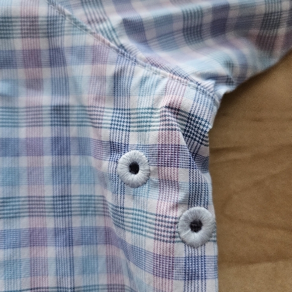 Tommy Bahama Siesta Key Check IslandZone Stretch Shirt Sz Large - Picture 5 of 13